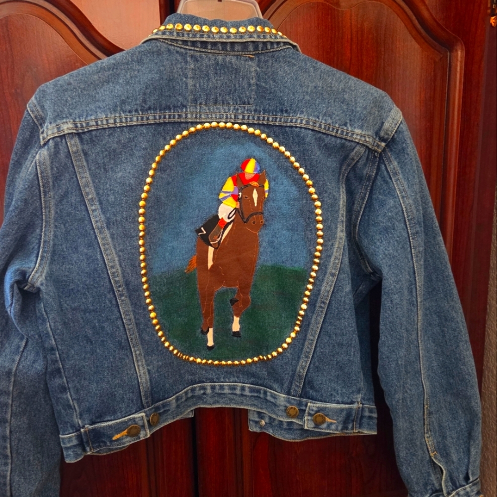 Customized Encore Denim Jeans Jacket Small